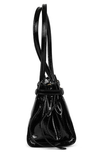 PESKY Jeffrey Campbell Shoulder Bag Black Crinkle Patent