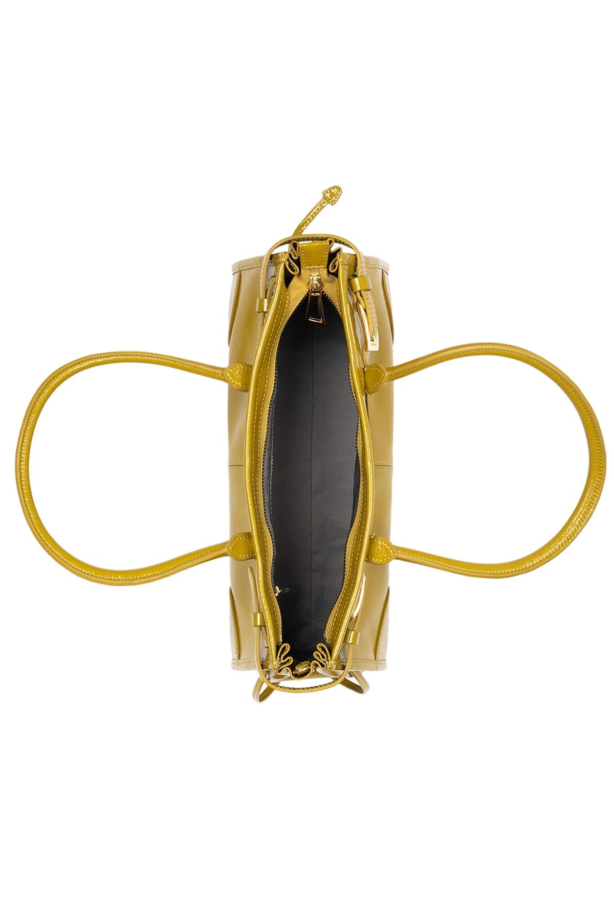 PESKY Jeffrey Campbell Shoulder Bag Chartreuse Crinkle Patent 