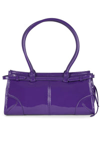 PESKY Jeffrey Campbell Shoulder Bag Purple Crinkle Patent