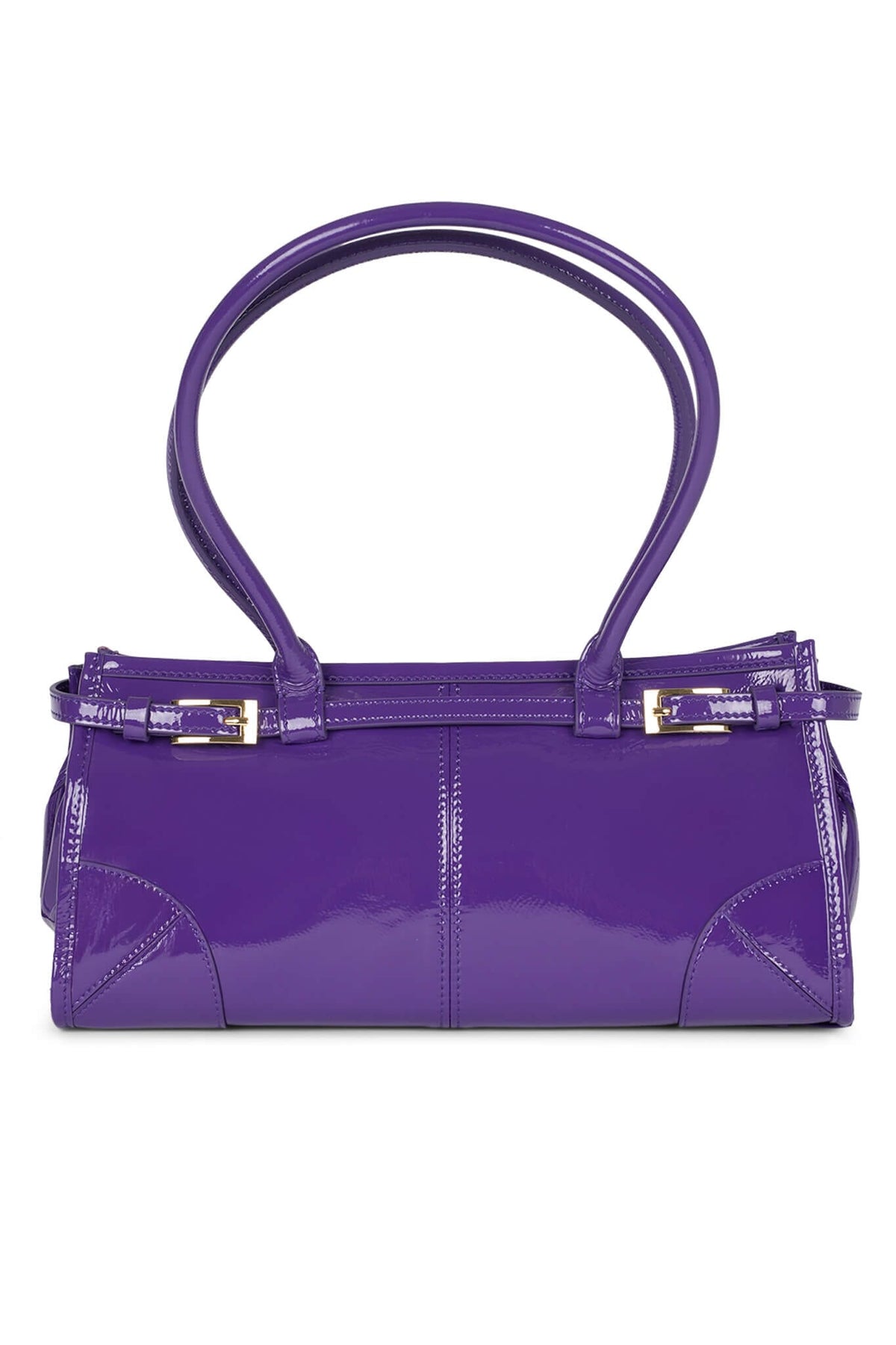 PESKY Jeffrey Campbell Shoulder Bag Purple Crinkle Patent 
