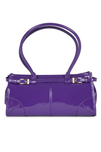 PESKY Jeffrey Campbell Shoulder Bag Purple Crinkle Patent 