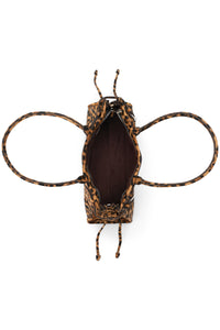 PESKY-F Jeffrey Campbell Shoulder Bag Tan Brown Cheetah 