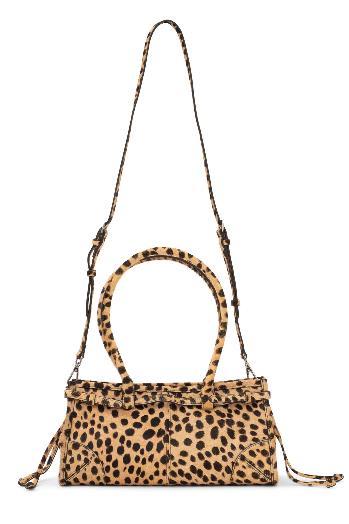 PESKY-F Jeffrey Campbell Shoulder Bag Beige Brown Spot