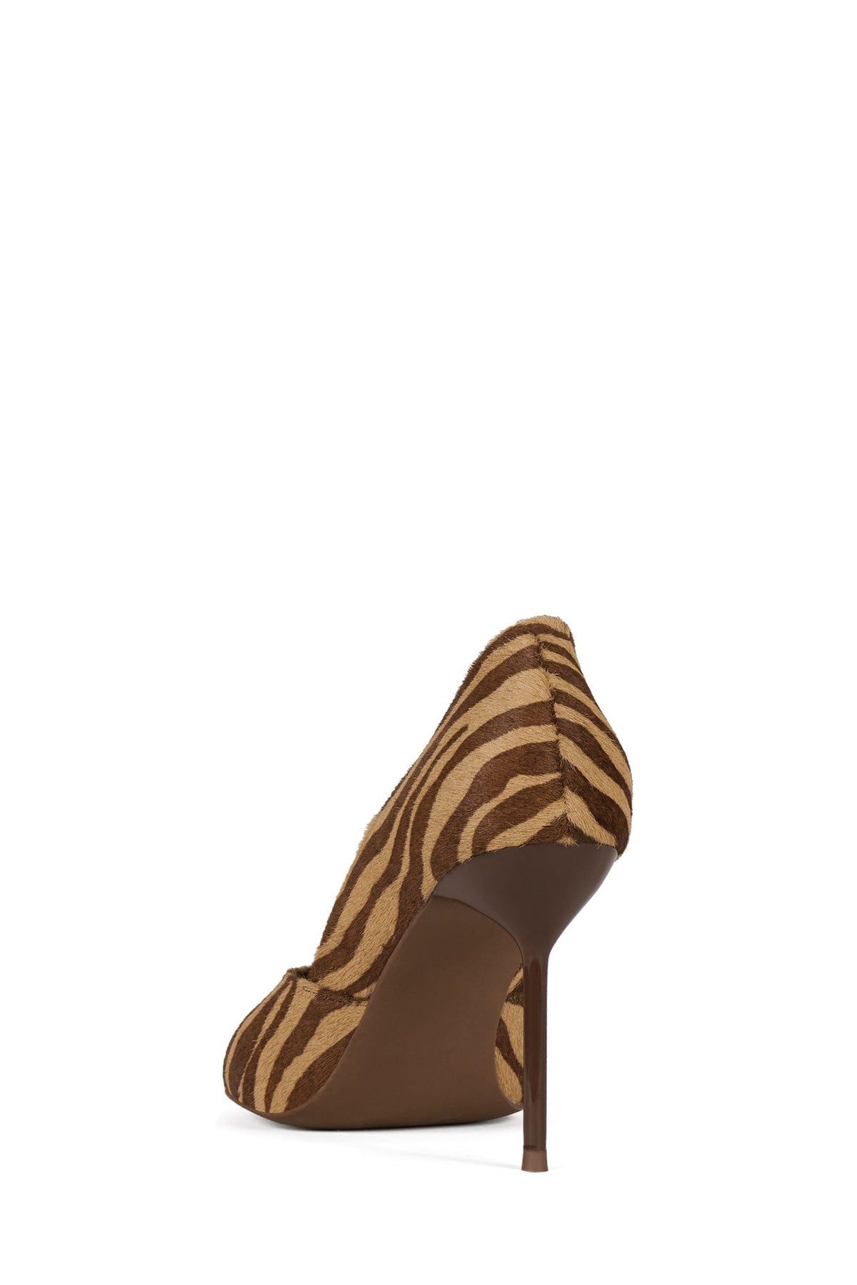 PHASES-F Heeled Sandal Beige Brown Zebra