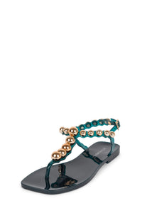 PLATED Jeffrey Campbell Thong Sandal Teal Gold
_hover