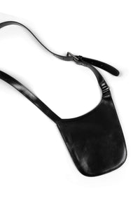 POCHETTE Black Cross-back Harness Bag