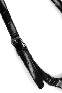 POCHETTE Black Cross-back Harness Bag