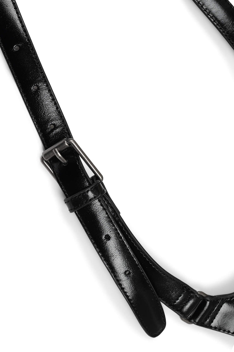 POCHETTE Black Cross-back Harness Bag