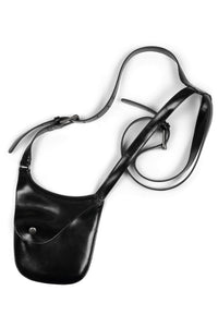 POCHETTE Black Cross-back Harness Bag