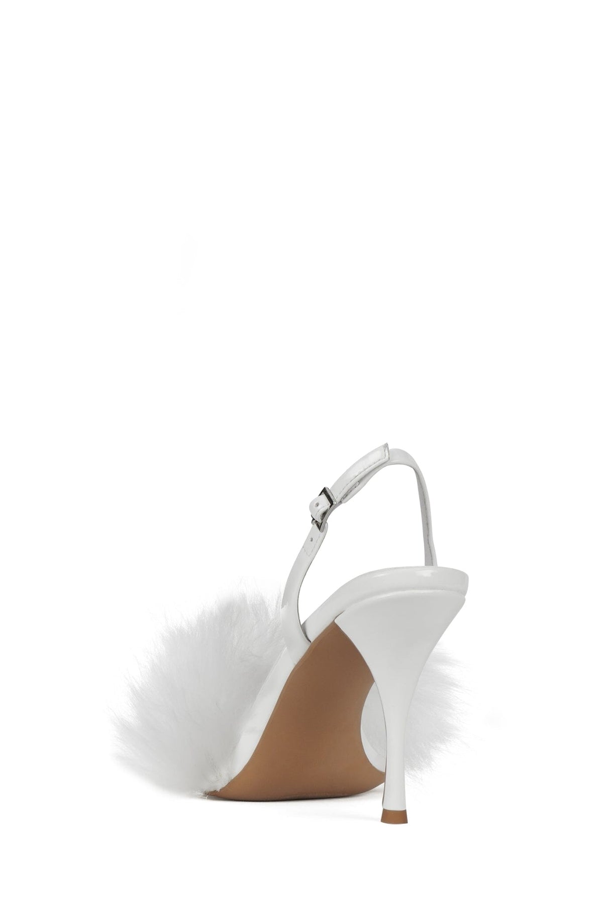 PRICE-F Heeled Sandal White Patent Combo