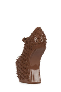 PRICKLY Jeffrey Campbell Platform Pump Natural Patent Natural