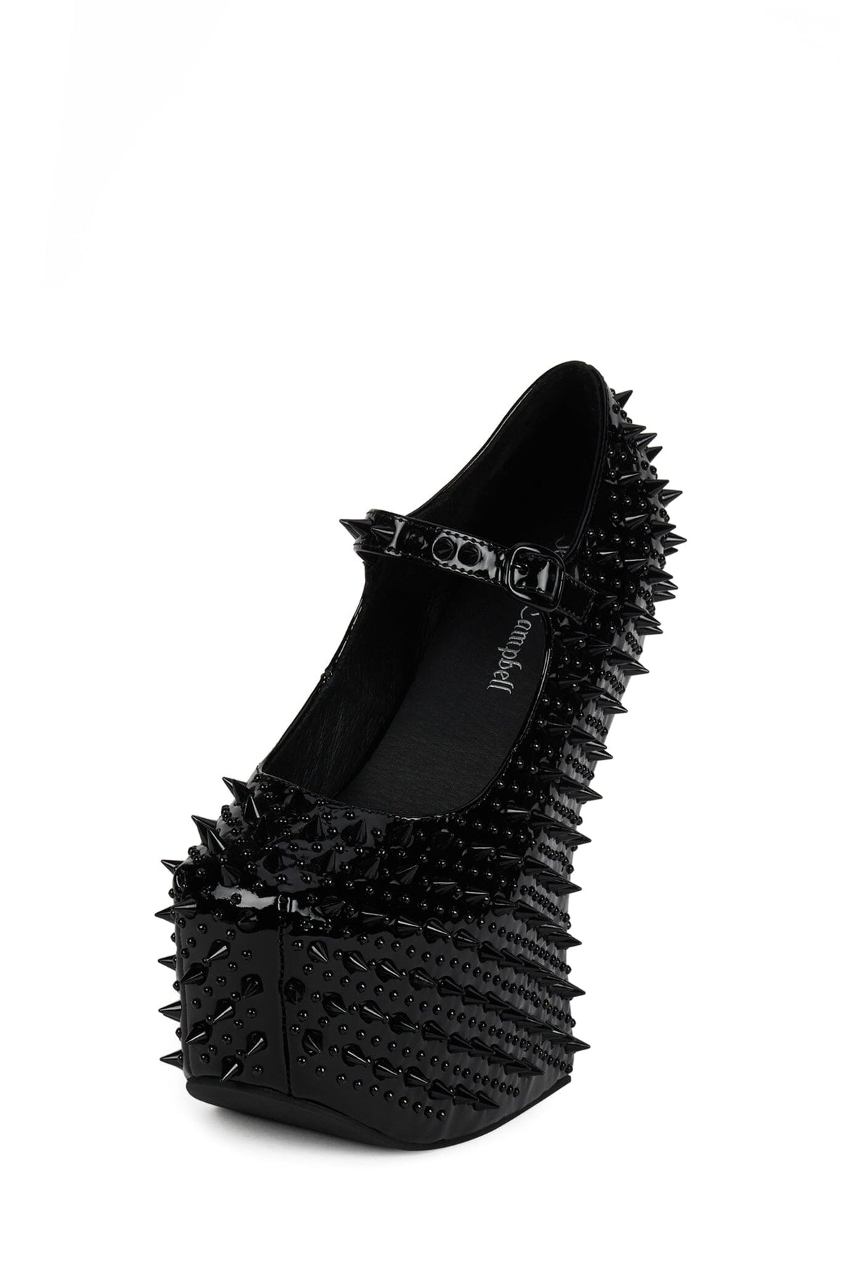 PRICKLY Jeffrey Campbell Platform Pump Black Patent Black _hover