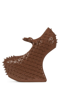 PRICKLY Jeffrey Campbell Platform Pump Natural Patent Natural