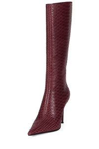 PROPOSAL Jeffrey Campbell Stiletto Boot Red Snake _hover