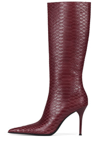 PROPOSAL Jeffrey Campbell Stiletto Boot Red Snake