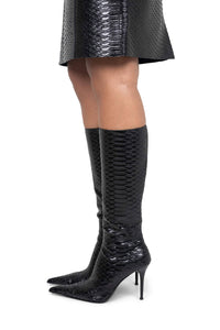PROPOSAL Jeffrey Campbell Stiletto Boot Black Snake