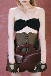 PSYCHIC TOP Jeffrey Campbell Top Coffee Suede
_hover