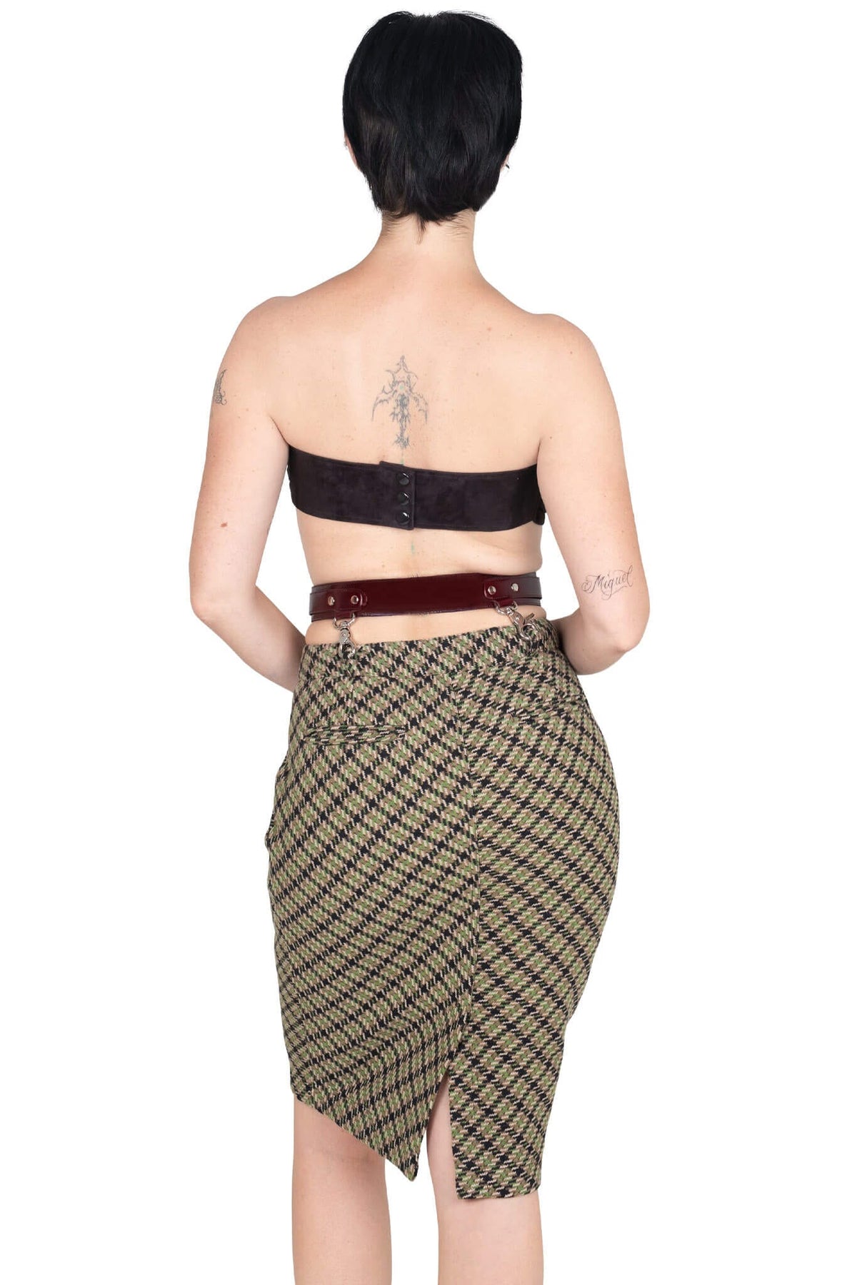 PSYCHIC TOP Jeffrey Campbell Top Coffee Suede 6