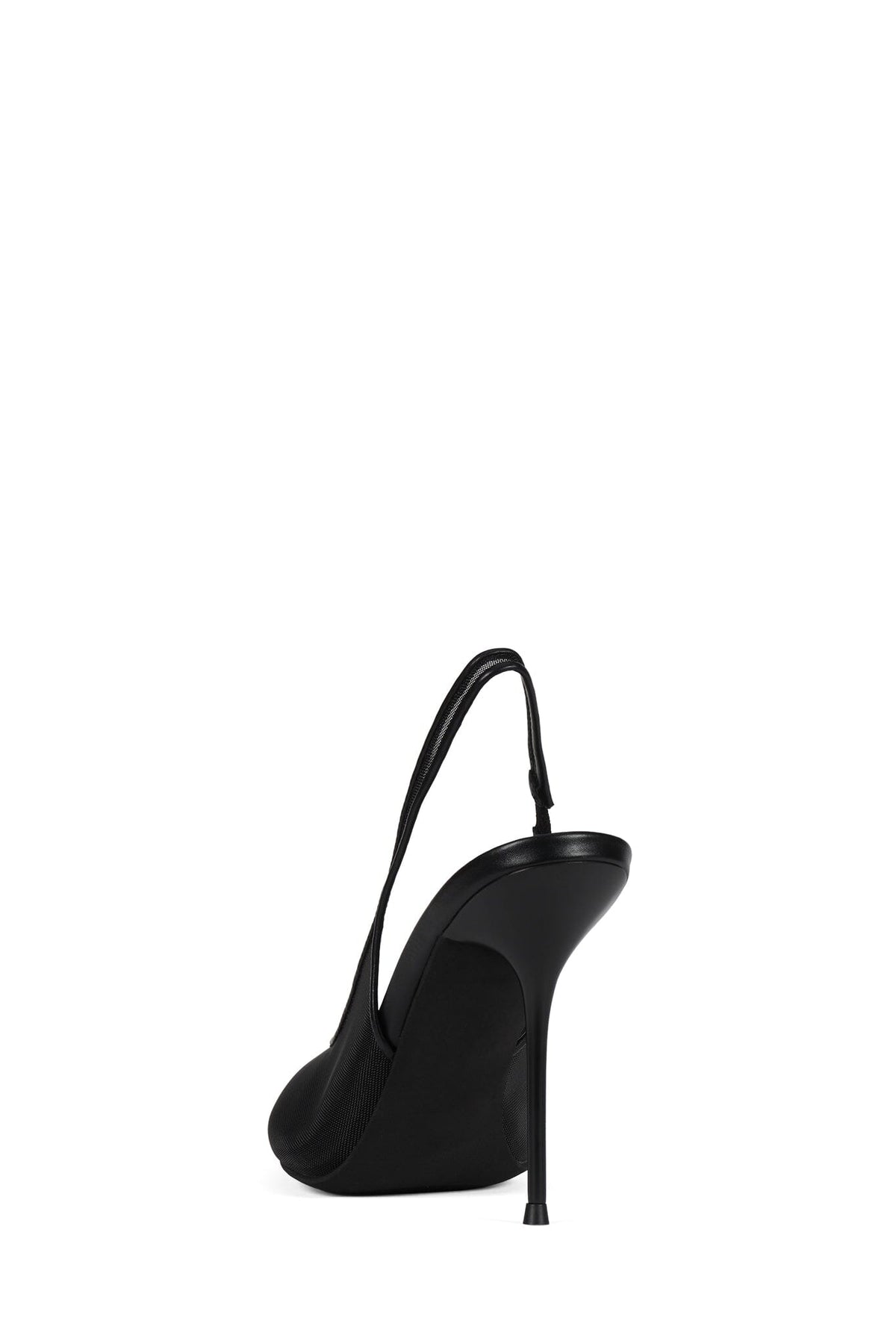 PUCKER-MSH Jeffrey Campbell Heeled Sandal Black Mesh