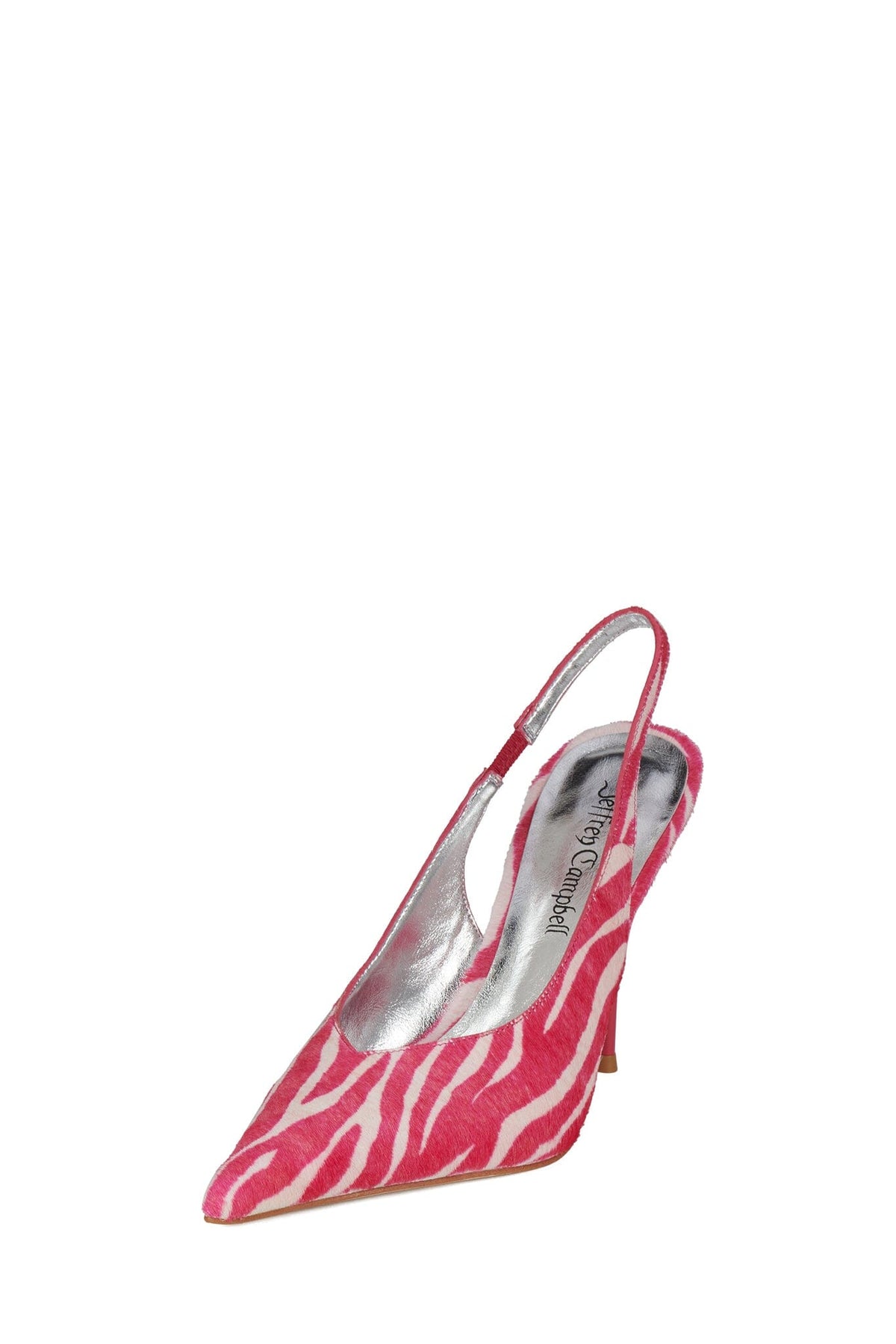PUCKER-SF Slingback Heel Pink White Zebra _hover
