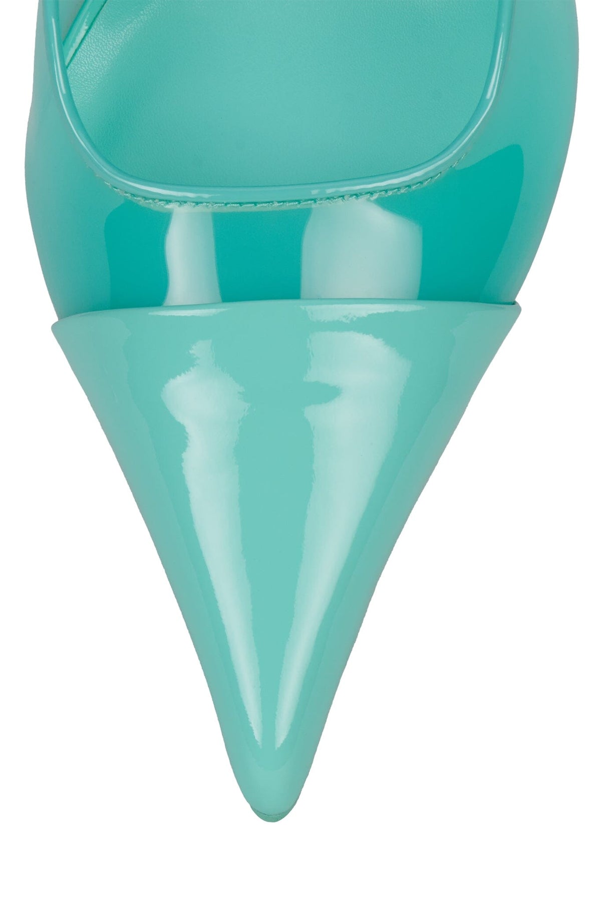 PUCKER-V Slingback Heel Mint Patent Combo