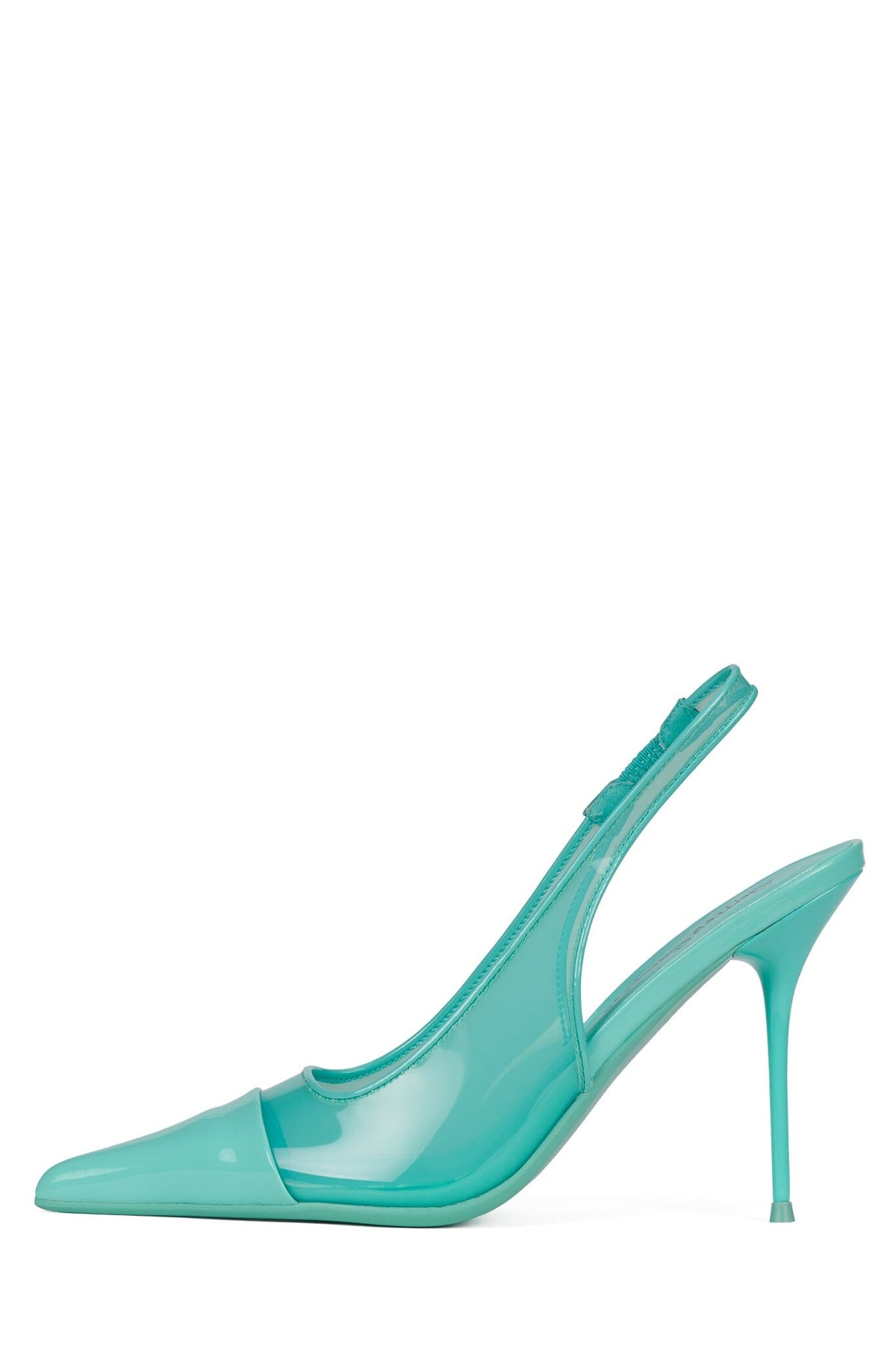 PUCKER-V Slingback Heel Mint Patent Combo