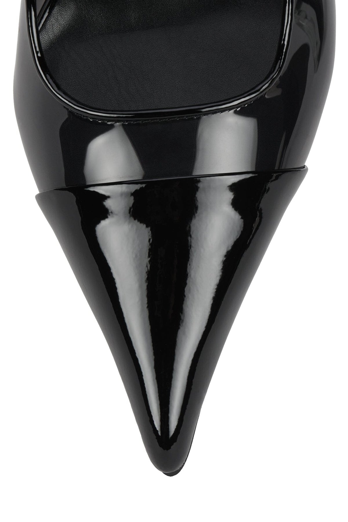 PUCKER-V Black Patent Combo