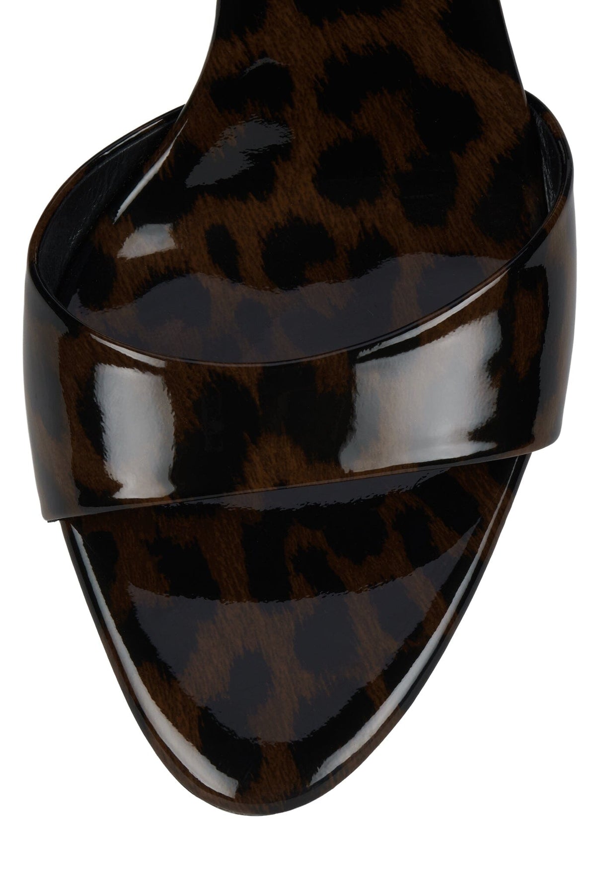 PUMPTINI Heeled Sandal Tan Cheetah Patent