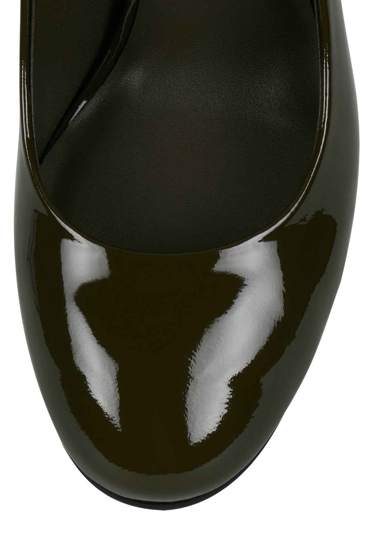 EAL-LIFE Jeffrey Campbell High Heel Olive Crinkle Patent