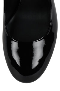 REAL-LIFE Jeffrey Campbell High Heel Black Crinkle Patent