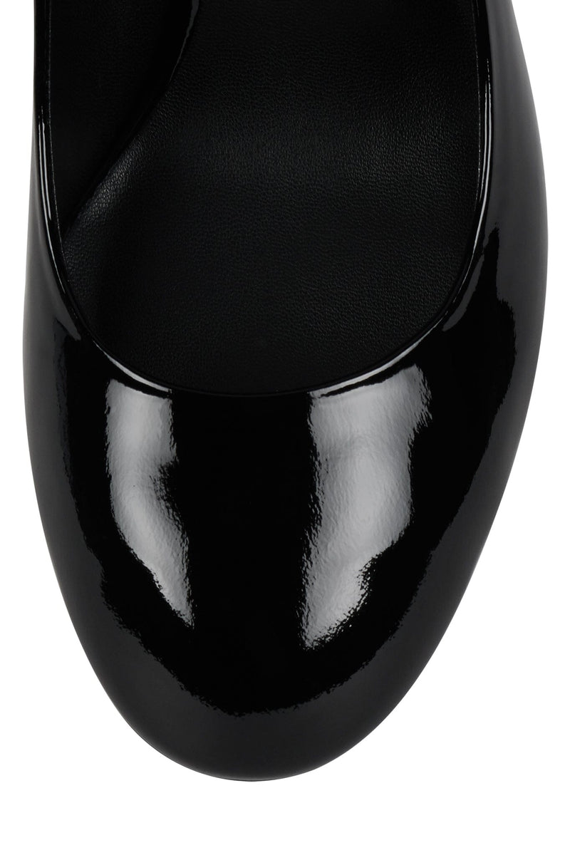 REAL-LIFE Jeffrey Campbell High Heel Black Crinkle Patent