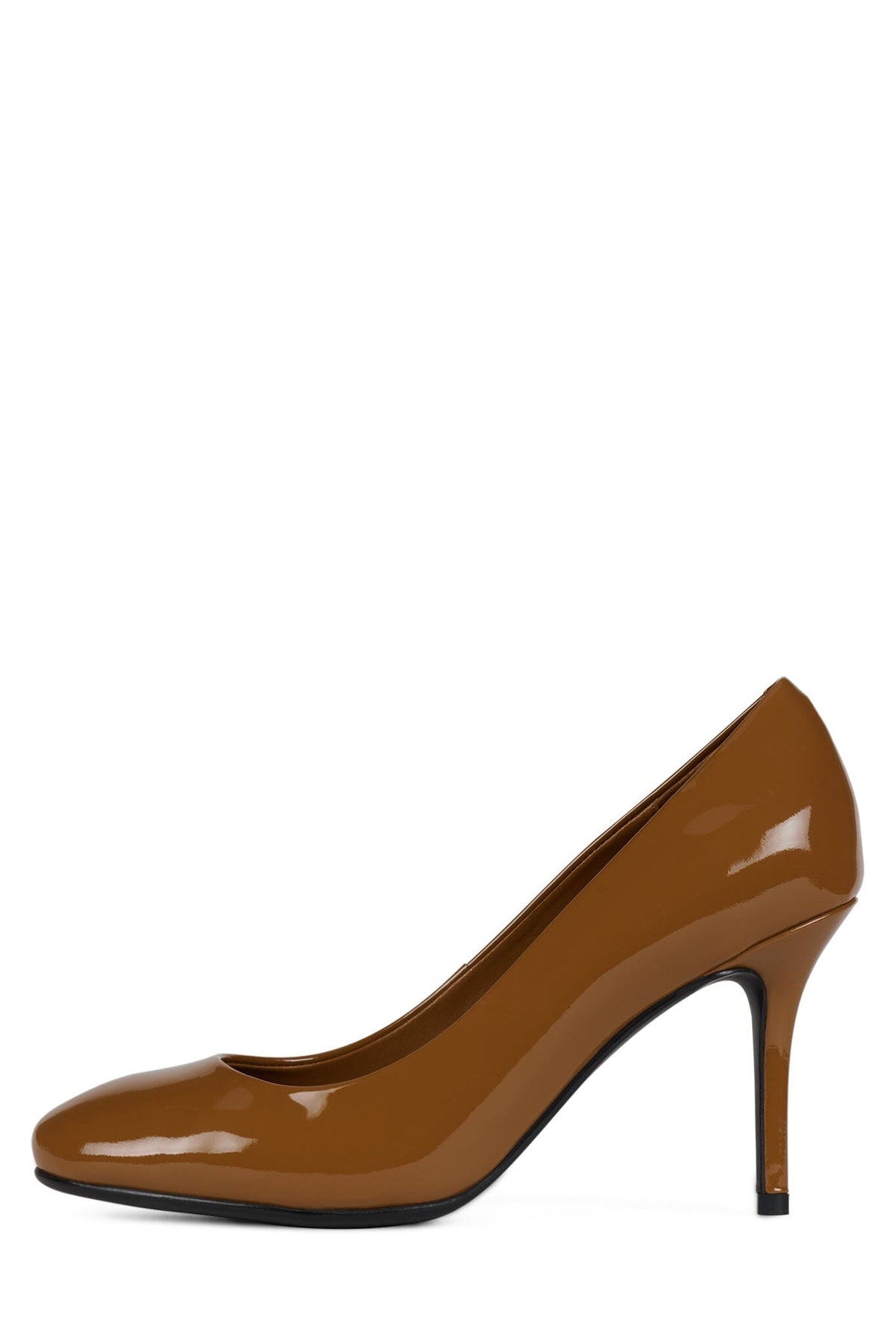 REAL-LIFE Jeffrey Campbell High Heel Tan Crinkle Patent
