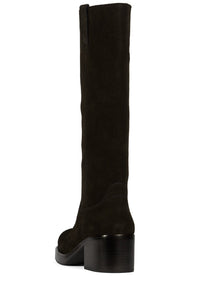 REFLECT-HI Jeffrey Campbell Knee-High Boot Brown Suede