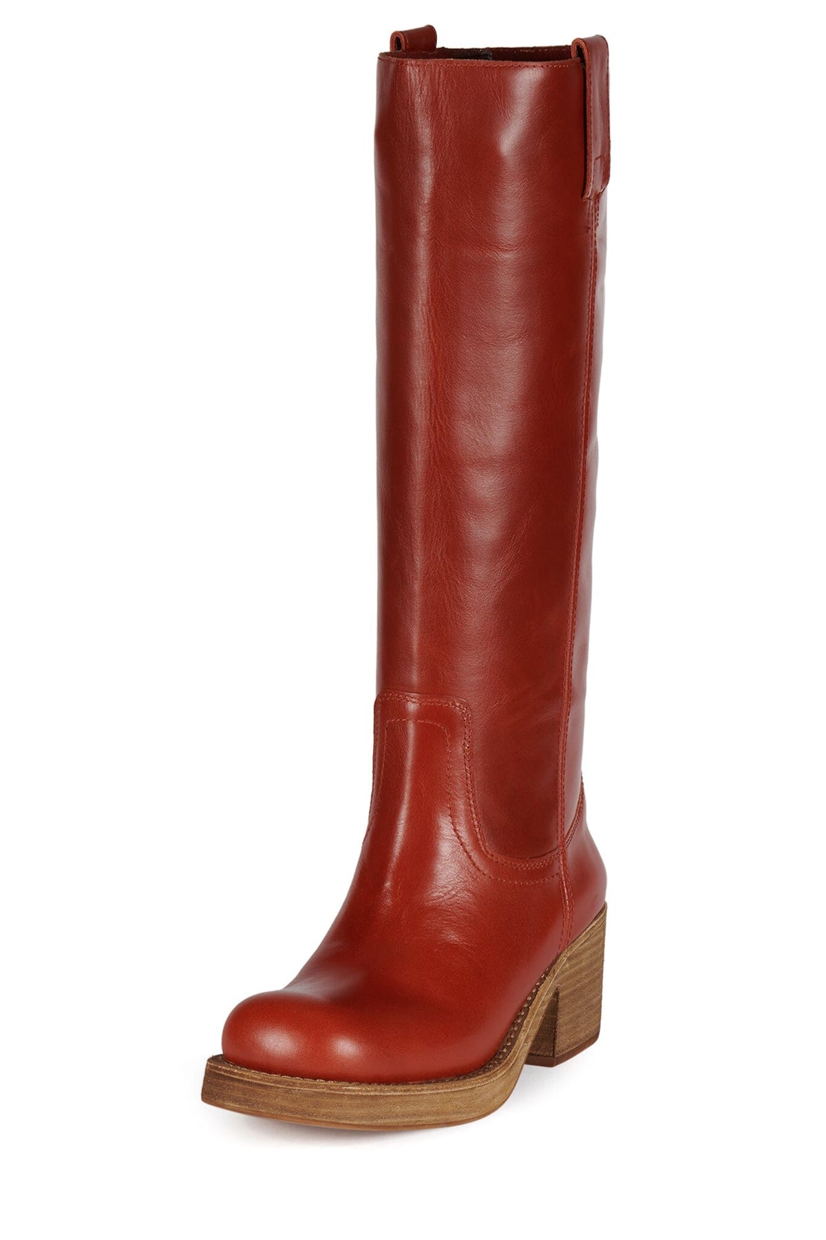 REFLECT-HI Jeffrey Campbell Knee-High Boot Dark Tan _hover