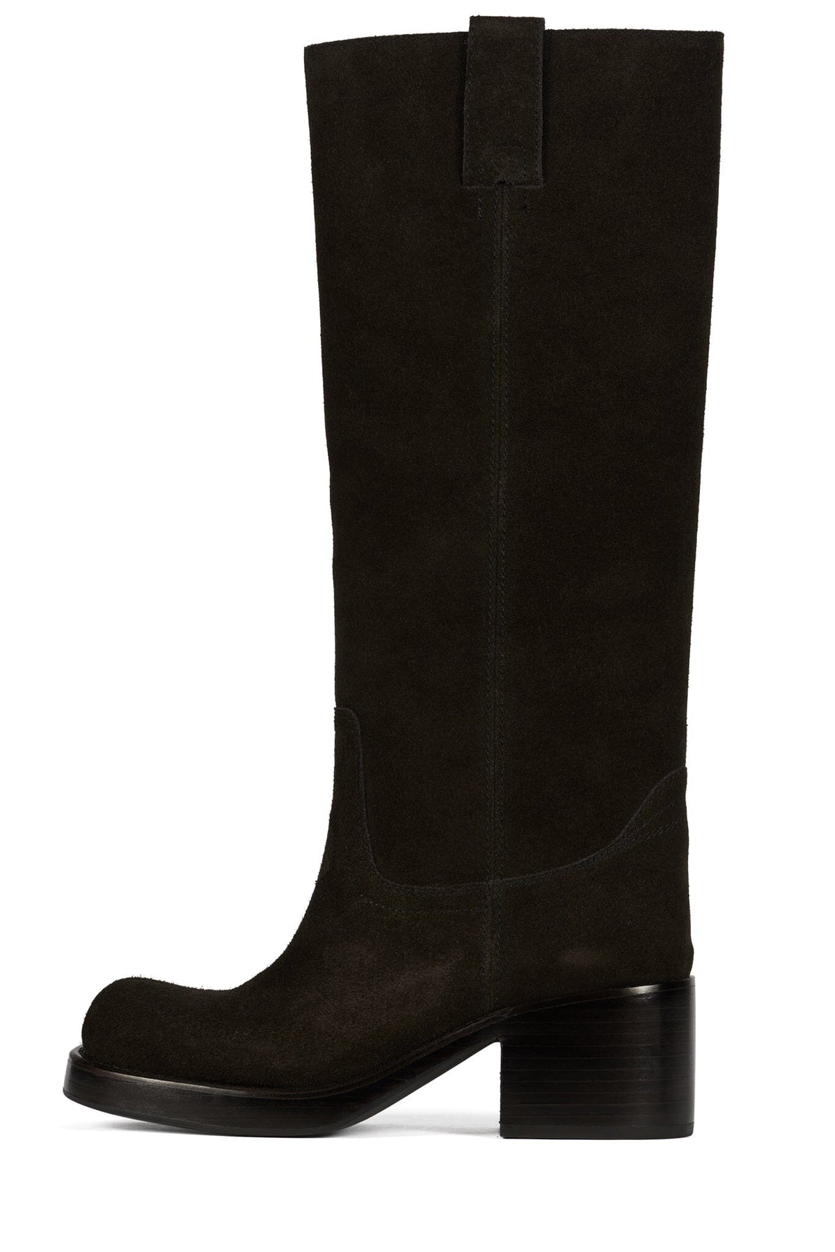 REFLECT-HI Jeffrey Campbell Knee-High Boot Brown Suede