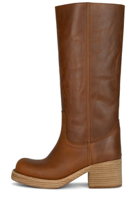 REFLECT-TN Jeffrey Campbell Heeled Boot Natural Tan Natural