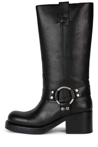 REFLECTION Jeffrey Campbell Knee High Boots Black