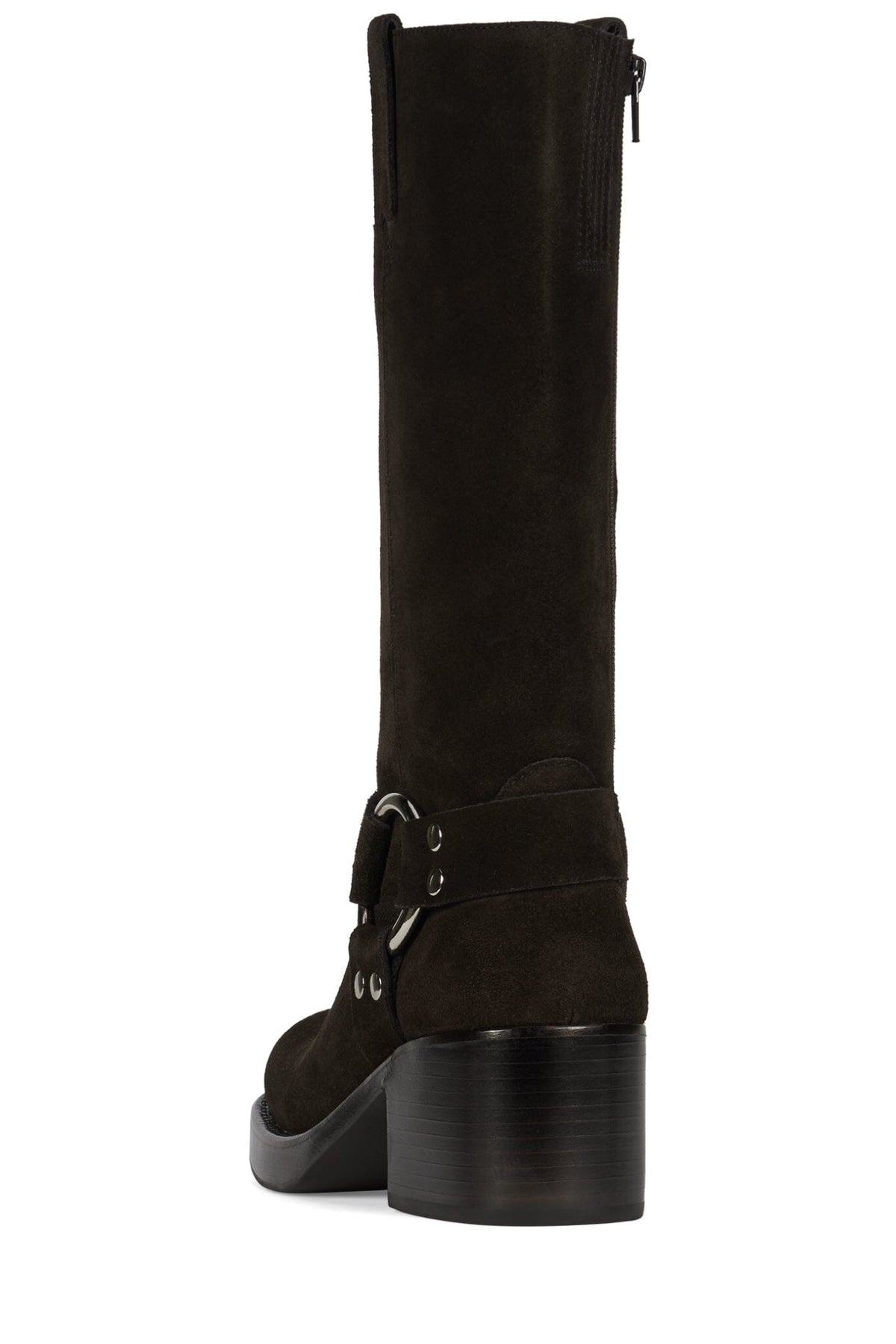 REFLECTION Jeffrey Campbell Knee High Boots Brown Suede