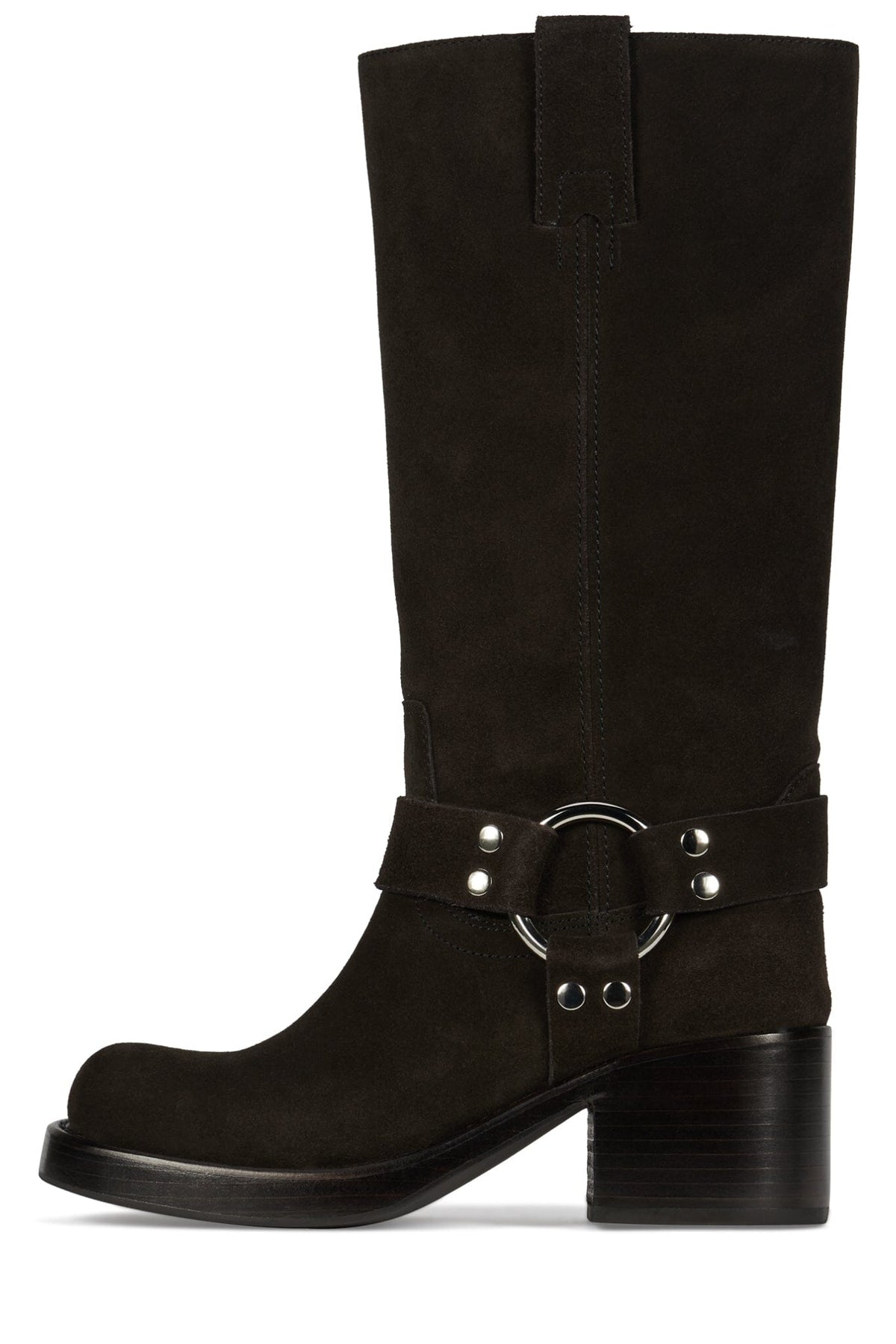 REFLECTION Jeffrey Campbell Knee High Boots Brown Suede