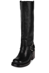 REFLECTN-H Jeffrey Campbell Knee-High Boot Black Silver _hover