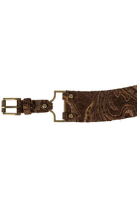 REIN-IN Jeffrey Campbell Tapestry Belt Brown Tapestry