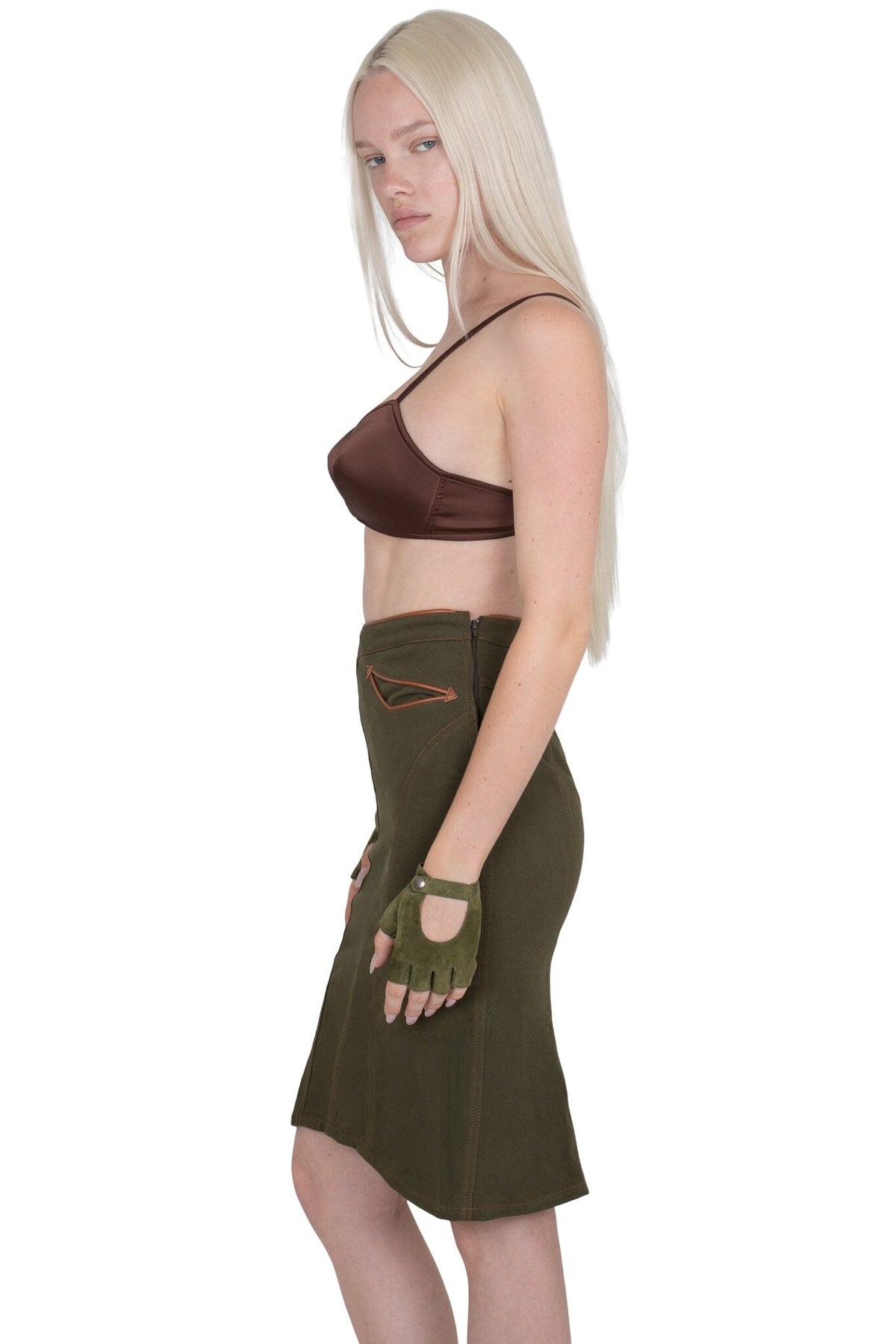 RESPONSE Jeffrey Campbell Skirt Khaki