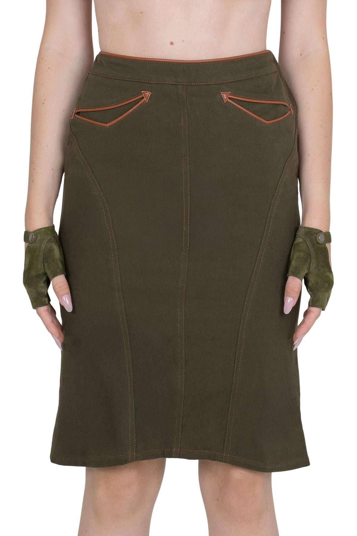 RESPONSE Jeffrey Campbell Skirt Khaki