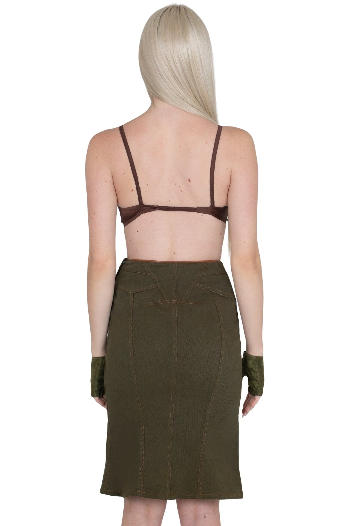 RESPONSE Jeffrey Campbell Skirt Khaki _hover