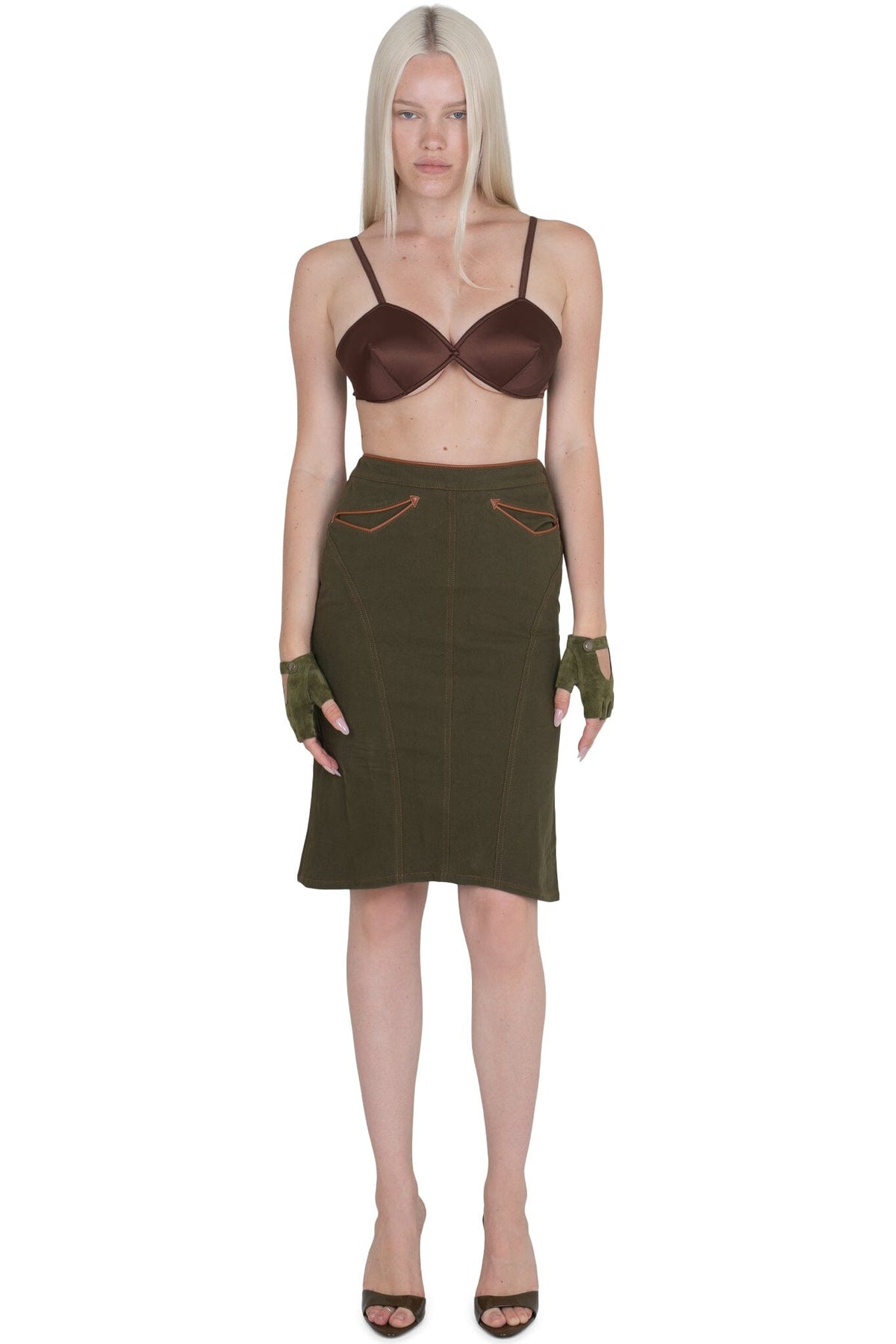 RESPONSE Jeffrey Campbell Skirt Khaki