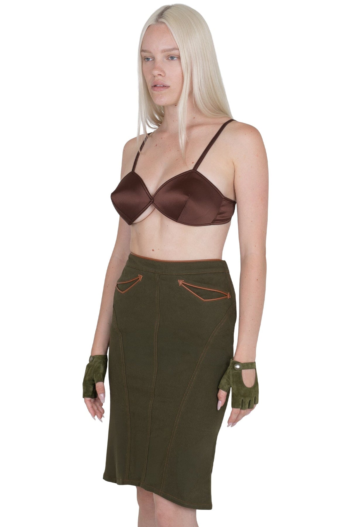 RESPONSE Jeffrey Campbell Skirt Khaki