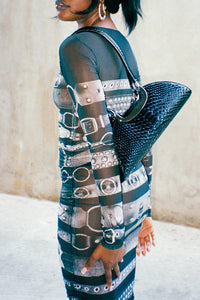 RETROGRADE Jeffrey Campbell Shoulder Bag Black Snake
_hover