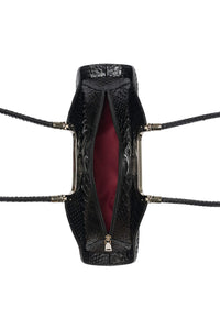 RETROGRADE Jeffrey Campbell Shoulder Bag Black Snake 