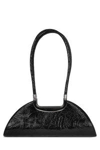 RETROGRADE Jeffrey Campbell Shoulder Bag Black Crackle 