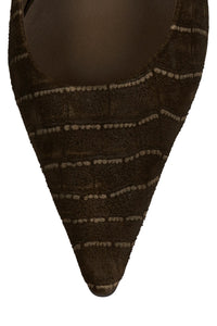 RISKTAKER3 Jeffrey Campbell Stiletto Heels Pump Taupe Snake